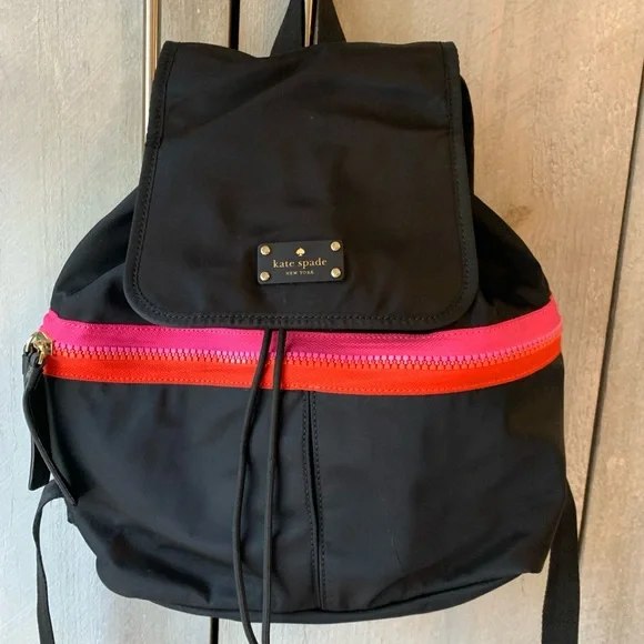 Kate Spade Black and Pink Backpack with Modern Design Backpack Kate Spade Pink in Synthetic - 25280996 main image 4